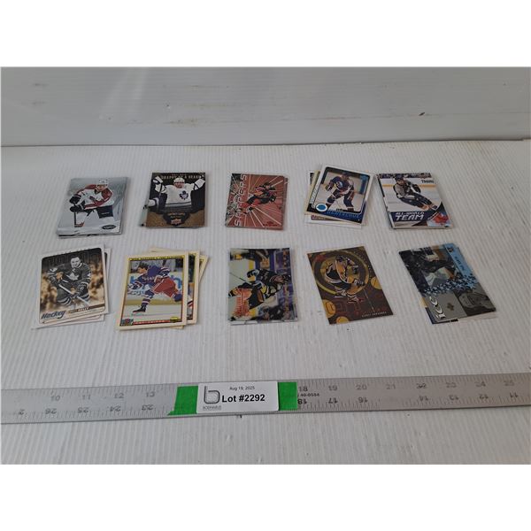 Lot of Hockey Cards, Assorted Collector Hockey Cards, Bowman, Upper Deck, Misc, CANNOT AUTHENTICATE