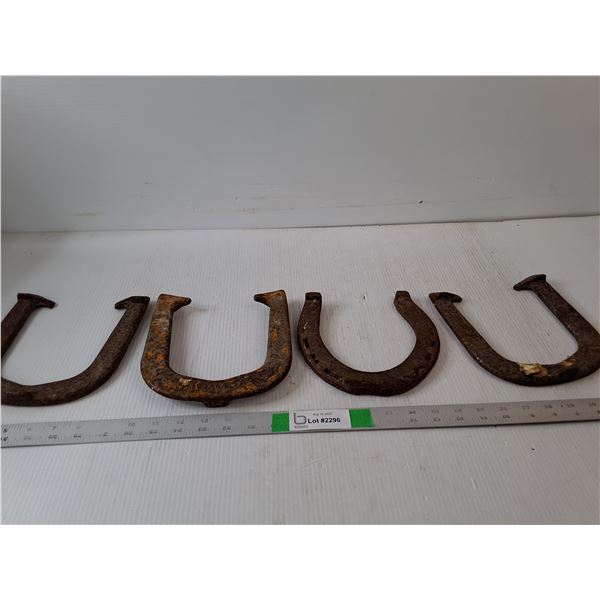 (4) Iron Horse Shoes