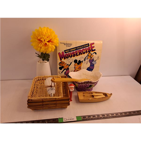 Mickey Mouse Mousercise Record/Booklet, Misc. Lot