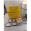 Image 3 : 12" Milk Crate, 16" Bucket, (4) 5" Mirrors, Misc Cannot Ship