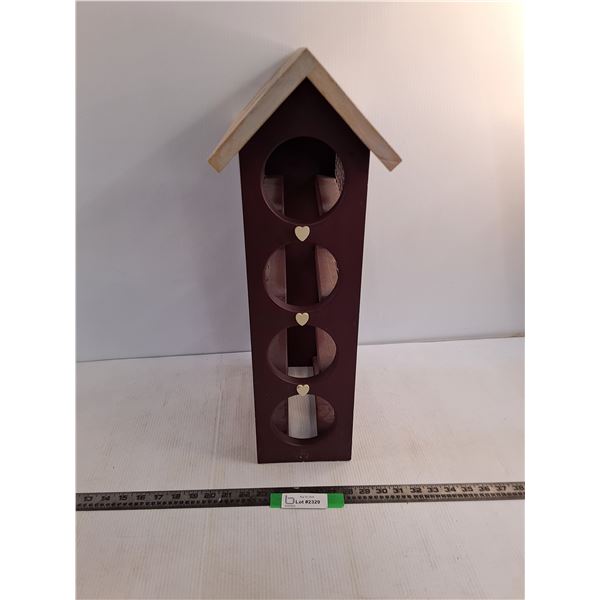 23" Wine Bird House Style Rack