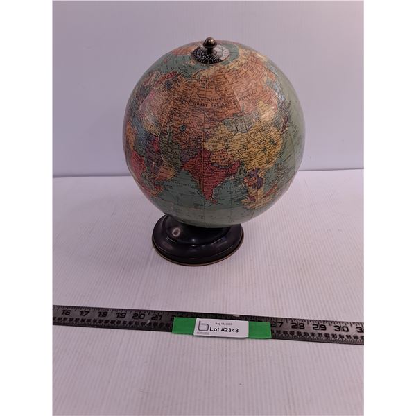Vintage 12" World Globe