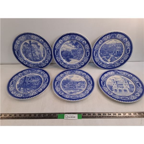 (6) Culver Military Academy Plates 1932 Limited Edition