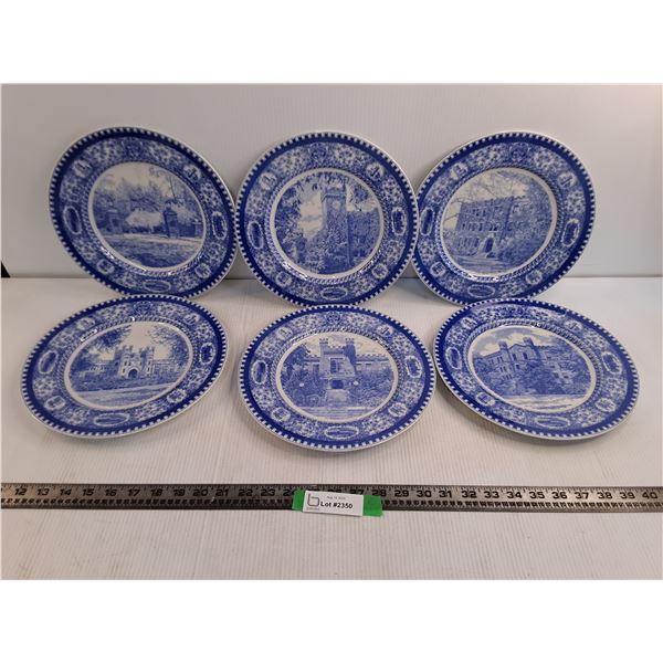 (6) Culver Military Academy Plates 1932 Limited Edition