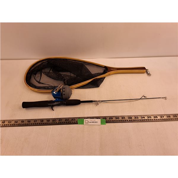 24" Shakespeare Extendable Fishing Rod, 23" White River Fishing Net