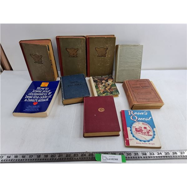 (10) Antique Books, the World Wide Encyclopedia, Little Dot, Rosa’s Quest