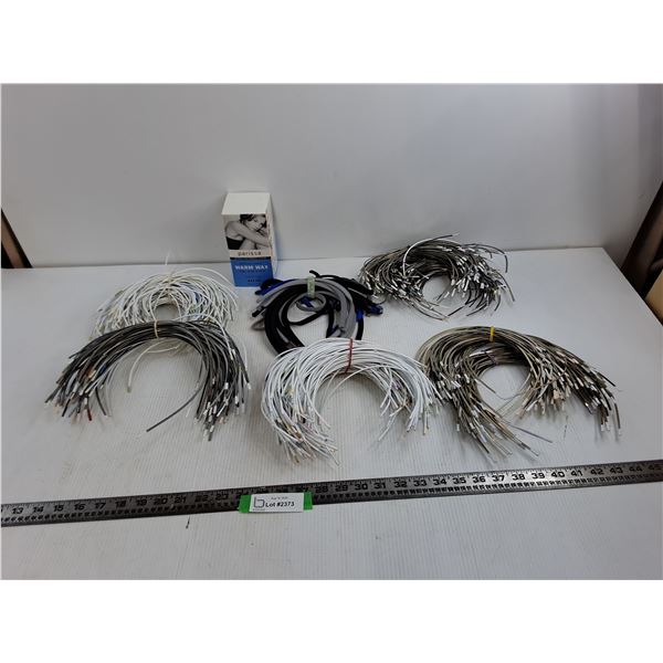 Lot of Metal Bra Underwires, Parissa Warm Wax Solution