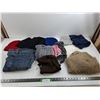 Image 1 : 32x30 Buffalo Jeans, (3) Beanies, (2) Scarfs, Misc