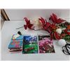 Image 2 : InTouch 2025 Magazines, 10″ EDP Water Bottle, Apple Lightning Charger, Plastic Flower Decor