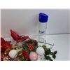 Image 3 : InTouch 2025 Magazines, 10″ EDP Water Bottle, Apple Lightning Charger, Plastic Flower Decor