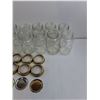 Image 2 : (15) 7″ Glass Jars, Dominion, Imported, (8) Metal Caps