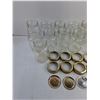 Image 3 : (15) 7″ Glass Jars, Dominion, Imported, (8) Metal Caps