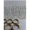 Image 4 : (15) 7″ Glass Jars, Dominion, Imported, (8) Metal Caps