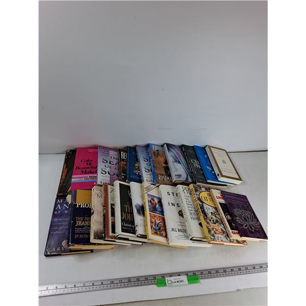 (23) Books - Best Cat Stories, The Celestine Prophecy, Margaret Trudeau, Misc