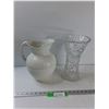 Image 1 : Crystal Vase, Porcelain Vase - As Is