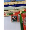 Image 2 : (3) Christmas Bags, Christmas Bows, Assorted Wrapping Paper, Misc