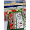 Image 3 : (3) Christmas Bags, Christmas Bows, Assorted Wrapping Paper, Misc
