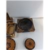 Image 4 : (3) Wooden Trays, Bowl Holder, Wooden Decoration, Misc