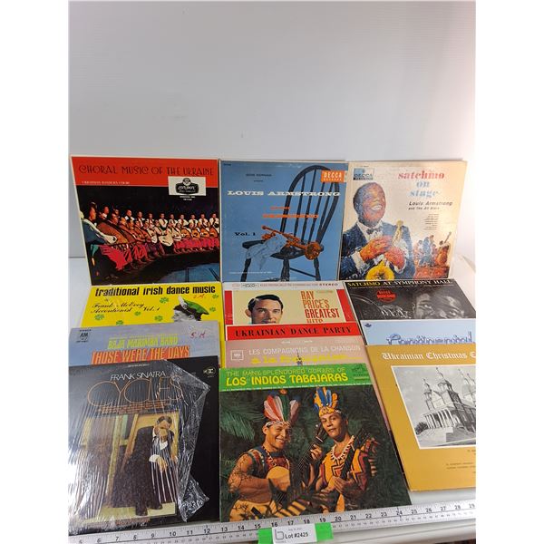 (13) Records - Louis Armstrong, Ray Price, Frank Sinatra, Misc
