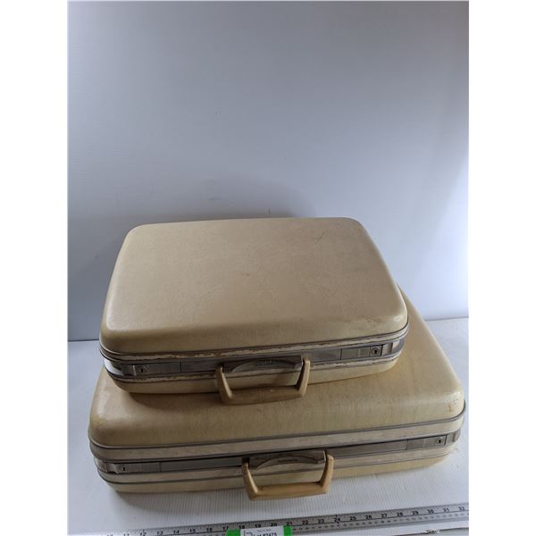 (2) Samsonite Silhouette Suitcases - As Is CANNOT SHIP