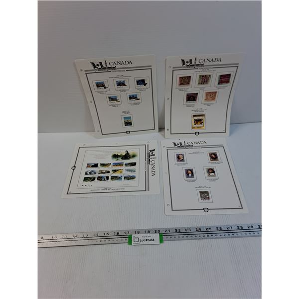 (4) Canada Stamp Collections, Canadian Hotels, Parks Of Canada, Canadian Women, Misc