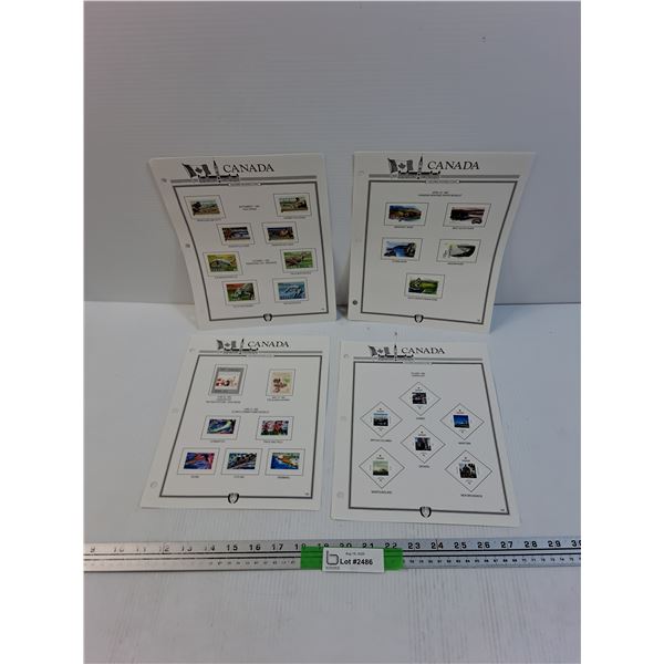 (4) Canada Stamp Collection, Summer Olympics, Canada Day, Folk Songs, Misc
