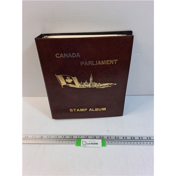 Canada Parliament Stamp Album Partial