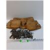 Image 1 : Bench Mark Leather Carpenters Tool Belt & Various Wood Screws