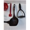 Image 4 : Various Kitchen Utensils: Whisk, Ladle, Masher, Spatulas, Misc