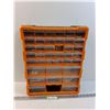 Image 1 : Plastic Hardware Storage Organizer w/Drawers & Contents - 15" x 18" x 6"  -  PICK UP