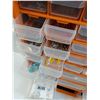 Image 2 : Plastic Hardware Storage Organizer w/Drawers & Contents - 15" x 18" x 6"  -  PICK UP