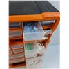 Image 4 : Plastic Hardware Storage Organizer w/Drawers & Contents - 15" x 18" x 6"  -  PICK UP