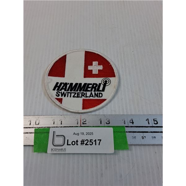 Hammerli Switzerland Cloth Patch - 3.5" Diameter