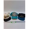 Image 1 : (3) Baseball Hats: San Jose Sharks, 1995 Steelers, Miami Dolphins