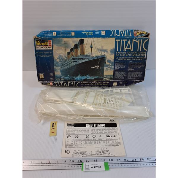 Revell Monogram Titanic Plastic Model Kit: - Appears All There, As Is