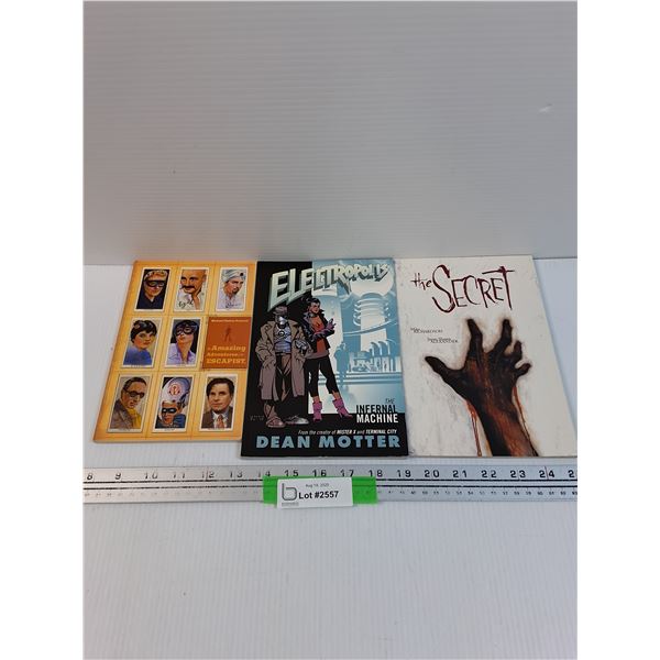 (3) Books: The Secret, Electropolis, Escapist
