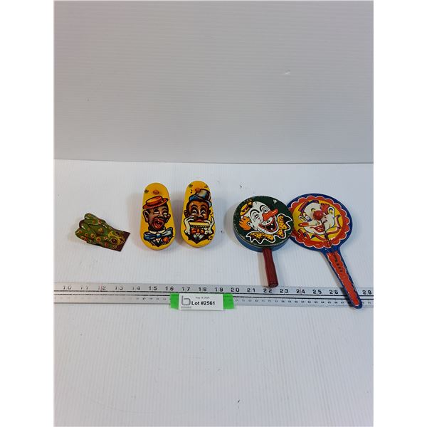 (5) Vintage Tin Toys