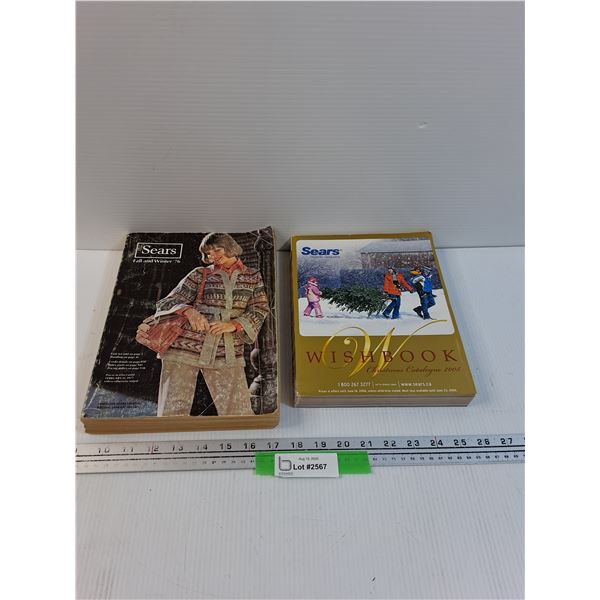 (2) Sears Catalogs: 2005 Wishbook & 1976 Fall and Winter