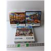 Image 1 : (3) 1000 Piece Puzzles- 'Lakeside View, Loon Lake, Earl's Auto' - COMPLETE