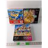 Image 1 : (3) 1000 Piece Puzzles- 'Lucky Day, Rainbow City- Sealed, Surf Shack'  - COMPLETE