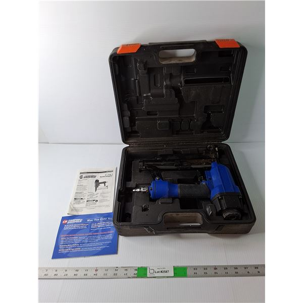 Campbell Hausfeld Nailer/Stapler with Case- Untested