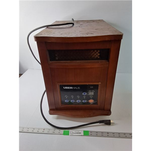 Uberhaus Heater on Wheels 19" x 12.75" x 17"- Powers On