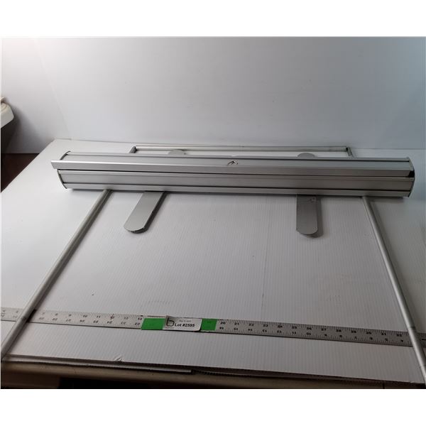 Retractable Promotional Poster with Stand Up to 76" Tall, Cannot Ship