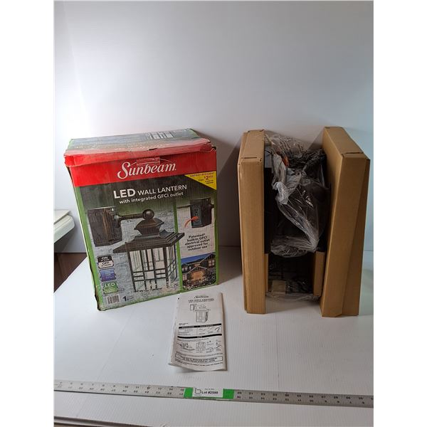 Sunbeam LED Wall Lantern, NIB