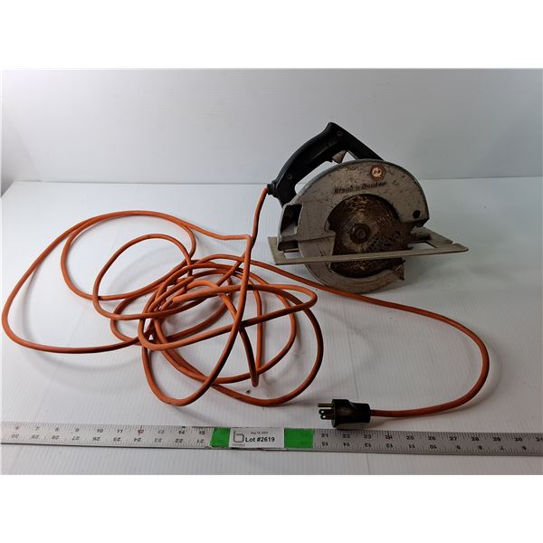 Black & Decker Circular Saw- Powers On