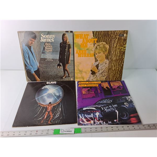(4) Records- Anne Murray, Sonny James, Slave, David Allan Coe