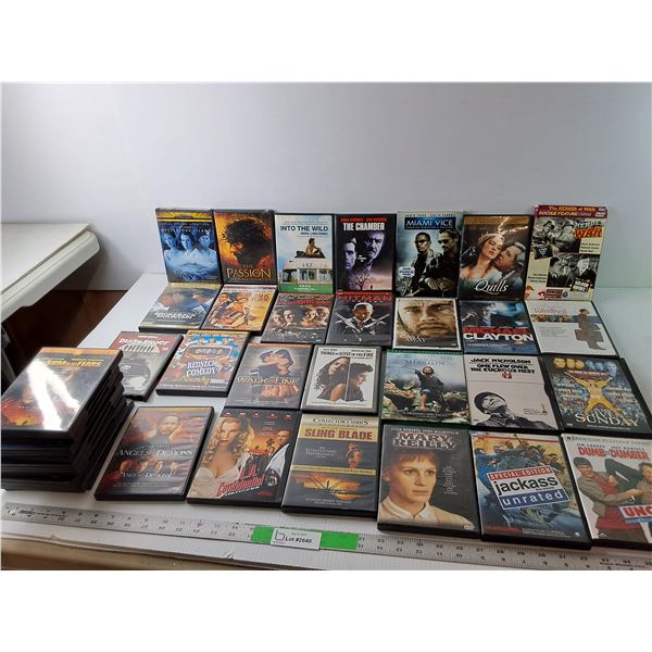 (36) DVDs-The Terminal, Angels & Demons, Quills, Misc.