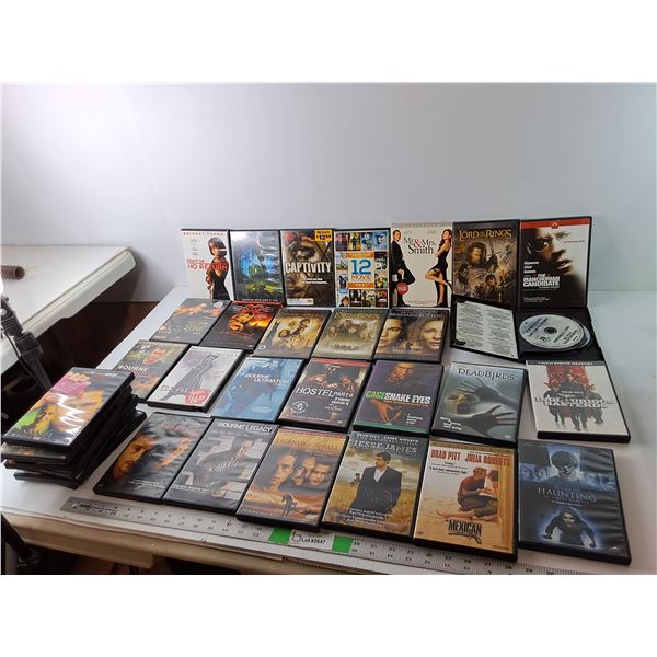 (34) DVDs- Dead Birds, The Mexican, Troy, Misc.