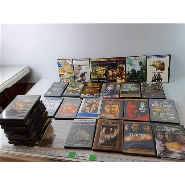 (35) War Movies- Tigerland, Tunnel Rats, Pearl Harbor, Misc.