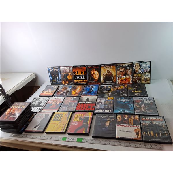 (35) DVDs- The Road, Red Dawn, Kill Bill, Misc.